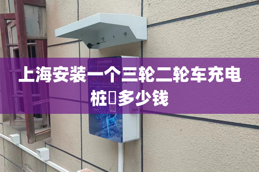上海安装一个三轮二轮车充电桩​多少钱