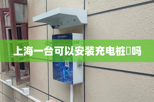 上海一台可以安装充电桩​吗