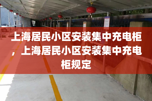 上海居民小区安装集中充电柜，上海居民小区安装集中充电柜规定