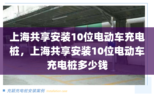 上海共享安装10位电动车充电桩，上海共享安装10位电动车充电桩多少钱