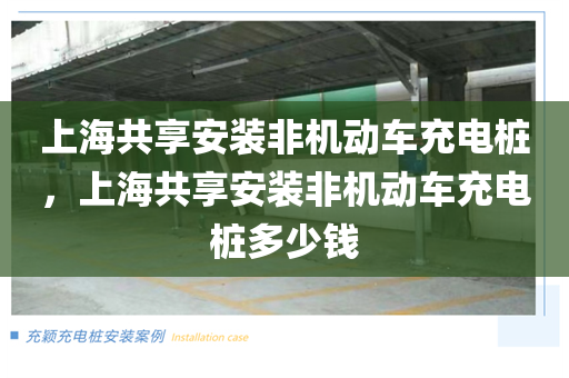 上海共享安装非机动车充电桩，上海共享安装非机动车充电桩多少钱