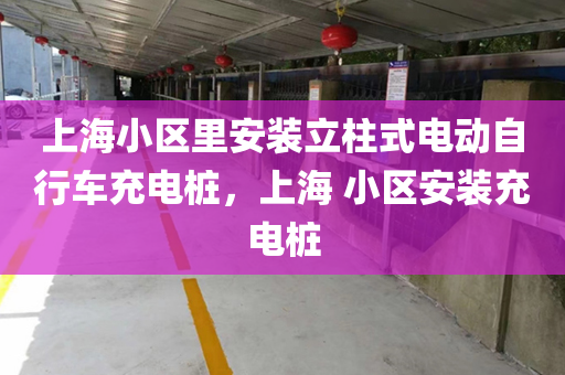 上海小区里安装立柱式电动自行车充电桩，上海 小区安装充电桩