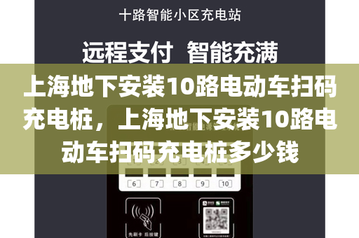 上海地下安装10路电动车扫码充电桩，上海地下安装10路电动车扫码充电桩多少钱
