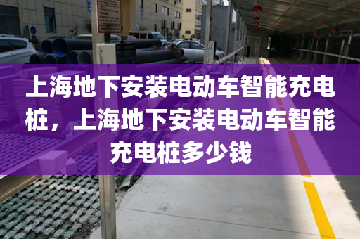 上海地下安装电动车智能充电桩，上海地下安装电动车智能充电桩多少钱