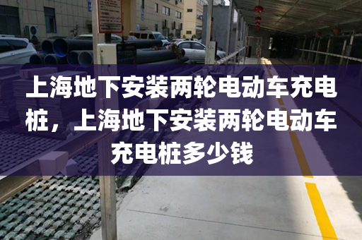 上海地下安装两轮电动车充电桩，上海地下安装两轮电动车充电桩多少钱