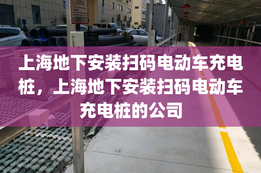 上海地下安装扫码电动车充电桩，上海地下安装扫码电动车充电桩的公司
