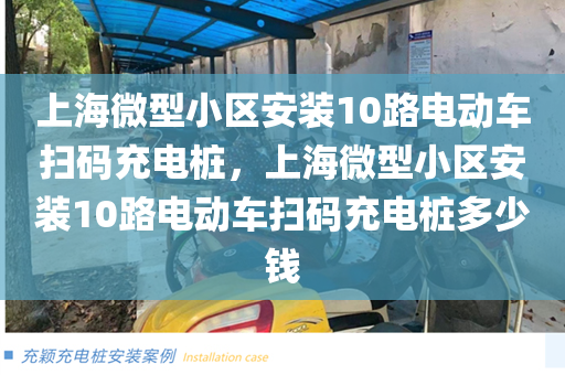 上海微型小区安装10路电动车扫码充电桩，上海微型小区安装10路电动车扫码充电桩多少钱