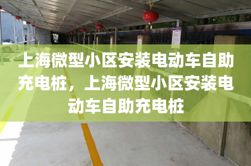 上海微型小区安装电动车自助充电桩，上海微型小区安装电动车自助充电桩
