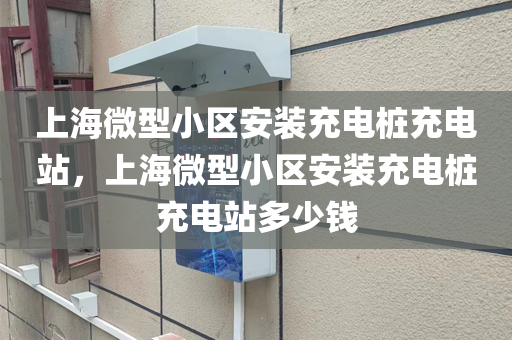 上海微型小区安装充电桩充电站，上海微型小区安装充电桩充电站多少钱