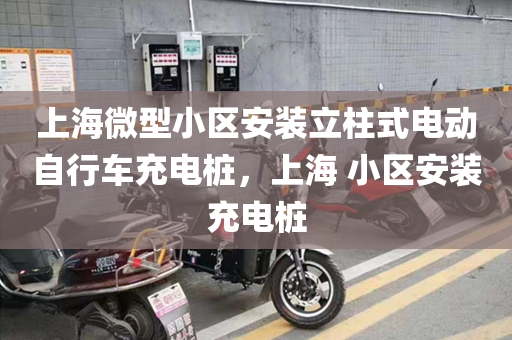 上海微型小区安装立柱式电动自行车充电桩，上海 小区安装充电桩