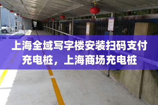 上海全域写字楼安装扫码支付充电桩，上海商场充电桩