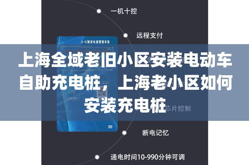 上海全域老旧小区安装电动车自助充电桩，上海老小区如何安装充电桩