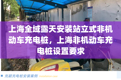 上海全域露天安装站立式非机动车充电桩，上海非机动车充电桩设置要求
