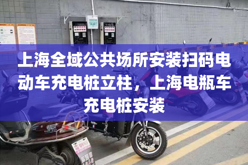 上海全域公共场所安装扫码电动车充电桩立柱，上海电瓶车充电桩安装