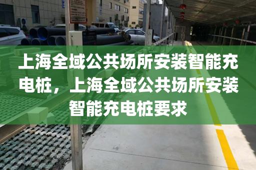 上海全域公共场所安装智能充电桩，上海全域公共场所安装智能充电桩要求