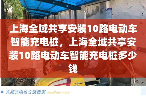 上海全域共享安装10路电动车智能充电桩，上海全域共享安装10路电动车智能充电桩多少钱
