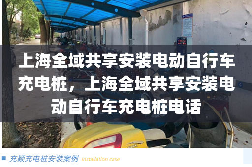 上海全域共享安装电动自行车充电桩，上海全域共享安装电动自行车充电桩电话