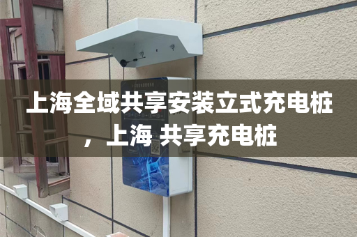 上海全域共享安装立式充电桩，上海 共享充电桩