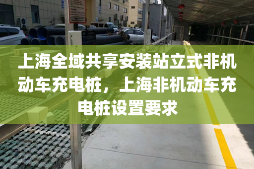 上海全域共享安装站立式非机动车充电桩，上海非机动车充电桩设置要求
