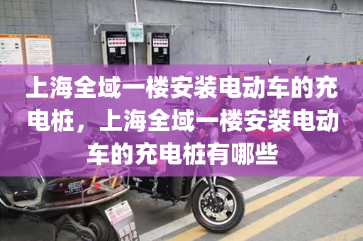上海全域一楼安装电动车的充电桩，上海全域一楼安装电动车的充电桩有哪些