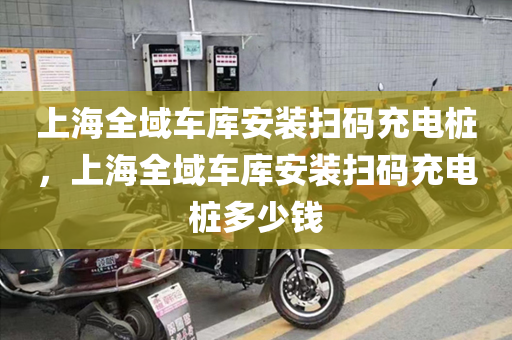 上海全域车库安装扫码充电桩，上海全域车库安装扫码充电桩多少钱