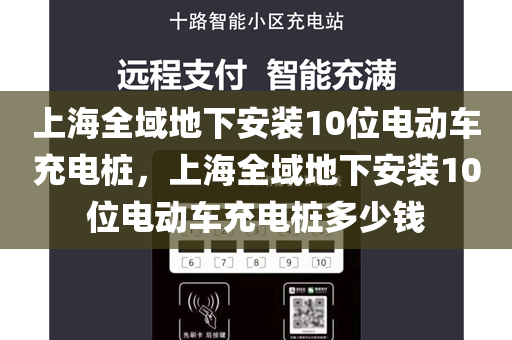 上海全域地下安装10位电动车充电桩，上海全域地下安装10位电动车充电桩多少钱