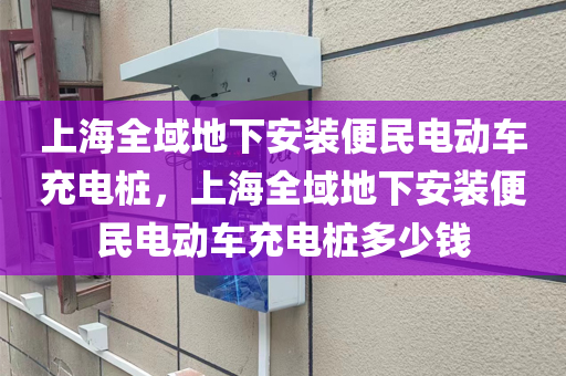 上海全域地下安装便民电动车充电桩，上海全域地下安装便民电动车充电桩多少钱