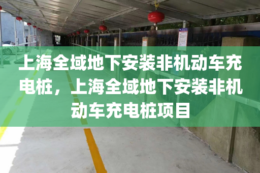 上海全域地下安装非机动车充电桩，上海全域地下安装非机动车充电桩项目