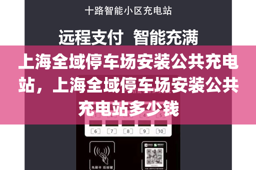 上海全域停车场安装公共充电站，上海全域停车场安装公共充电站多少钱