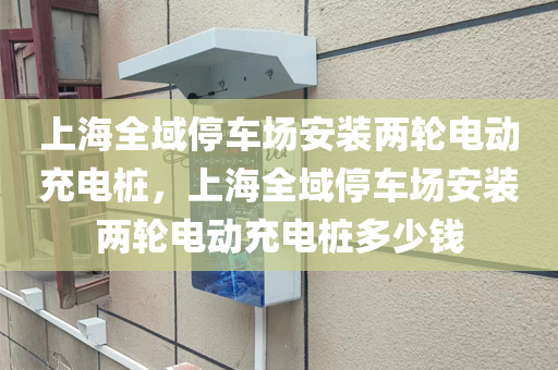 上海全域停车场安装两轮电动充电桩，上海全域停车场安装两轮电动充电桩多少钱