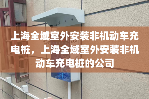 上海全域室外安装非机动车充电桩，上海全域室外安装非机动车充电桩的公司