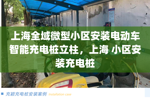 上海全域微型小区安装电动车智能充电桩立柱，上海 小区安装充电桩