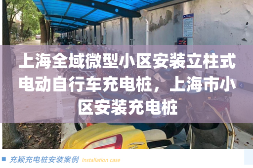 上海全域微型小区安装立柱式电动自行车充电桩，上海市小区安装充电桩
