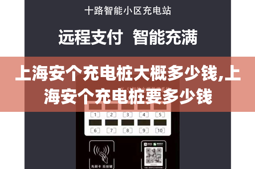 上海安个充电桩大概多少钱,上海安个充电桩要多少钱