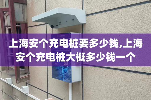 上海安个充电桩要多少钱,上海安个充电桩大概多少钱一个