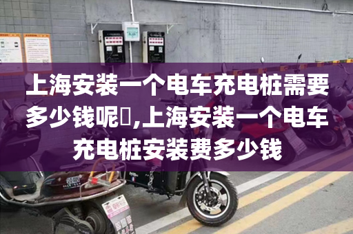 上海安装一个电车充电桩需要多少钱呢​,上海安装一个电车充电桩安装费多少钱