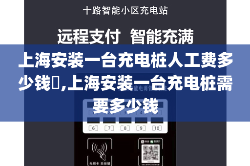 上海安装一台充电桩人工费多少钱​,上海安装一台充电桩需要多少钱