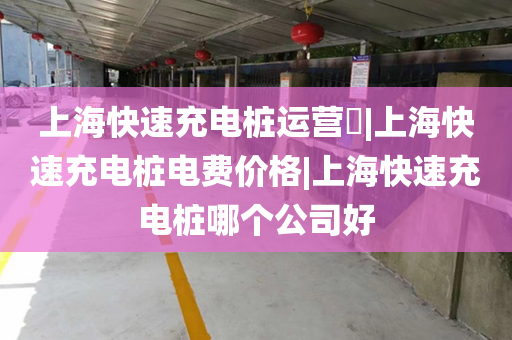 上海快速充电桩运营​|上海快速充电桩电费价格|上海快速充电桩哪个公司好