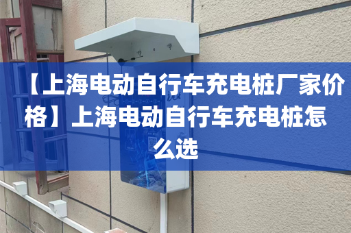 【上海电动自行车充电桩厂家价格】上海电动自行车充电桩怎么选