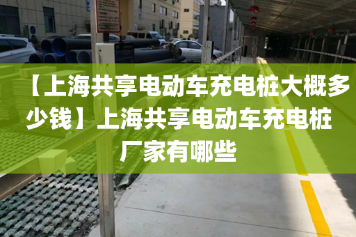 【上海共享电动车充电桩大概多少钱】上海共享电动车充电桩厂家有哪些