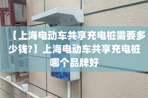 【上海电动车共享充电桩需要多少钱?】上海电动车共享充电桩哪个品牌好