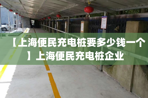 【上海便民充电桩要多少钱一个】上海便民充电桩企业