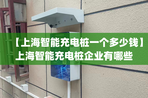 【上海智能充电桩一个多少钱】上海智能充电桩企业有哪些