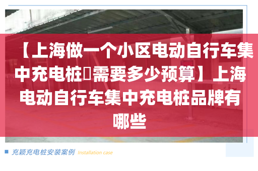 【上海做一个小区电动自行车集中充电桩​需要多少预算】上海电动自行车集中充电桩品牌有哪些