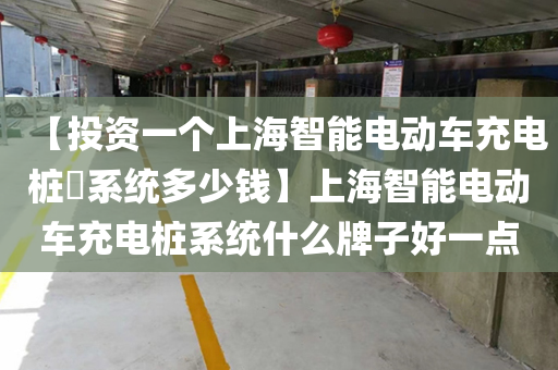 【投资一个上海智能电动车充电桩​系统多少钱】上海智能电动车充电桩系统什么牌子好一点